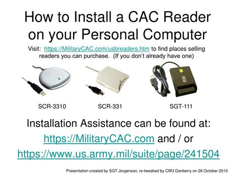 installing and configuring a smart card reader|install cac reader on pc.